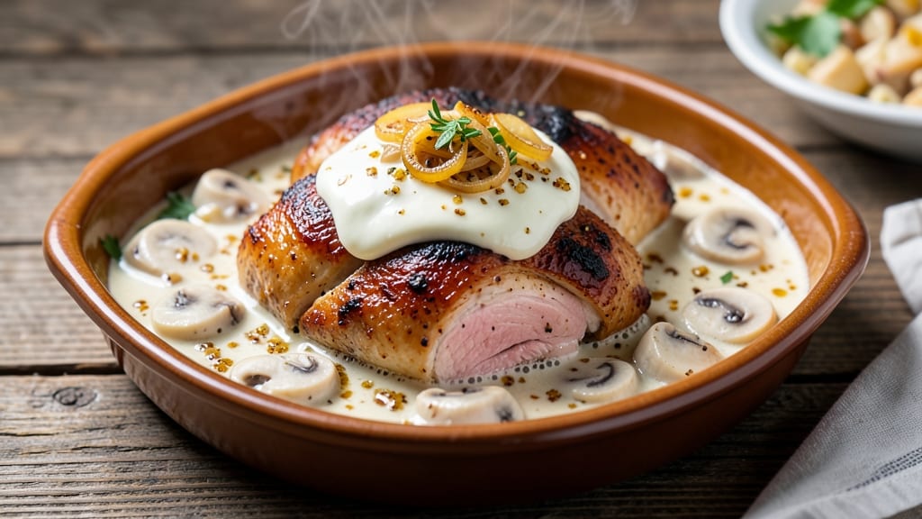 Baked Chicken Stroganoff Recipe: Foil-Sealed Juiciness With Crispy Herb Crust