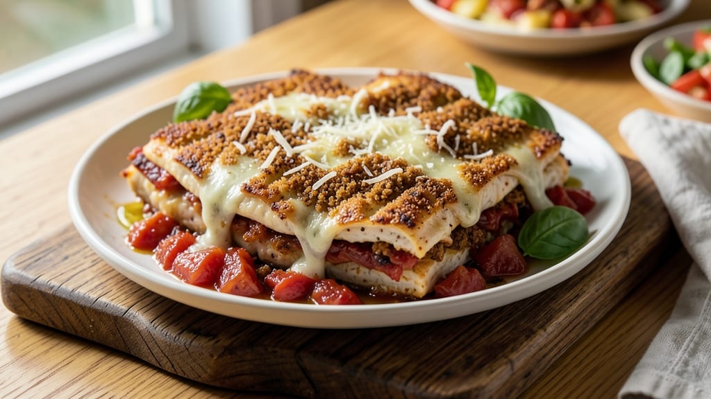 Pioneer Woman's Baked Chicken Parmesan Recipe: Marinara-Braised Layers With Crispy Breadcrumbs