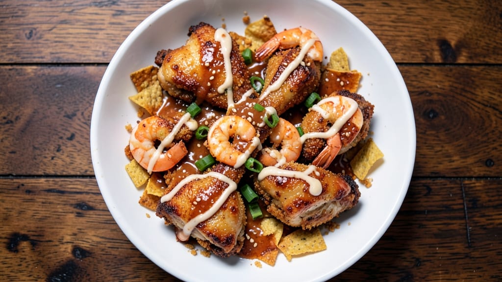 Bang Bang Chicken and Shrimp Copycat Recipe: Crispy Tortilla Crunch Meets Tangy Sweet Glaze