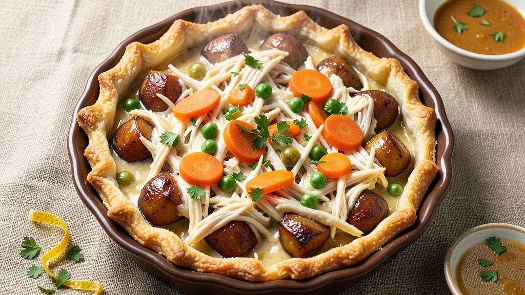 Awesome Chicken Pot Pie Recipe: Flaky Crust, Foil-Sealed Juice Lock