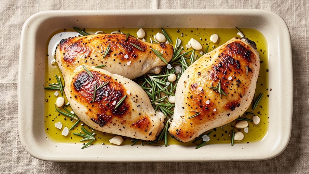 Baked Rosemary Chicken Thighs Recipe: Herb-Infused Crisp Skin and Juicy Centers