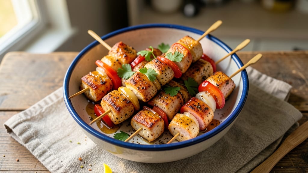 Air Fry Chicken Skewers Recipe: Smoky Za'atar Crunch With Juicy Centers