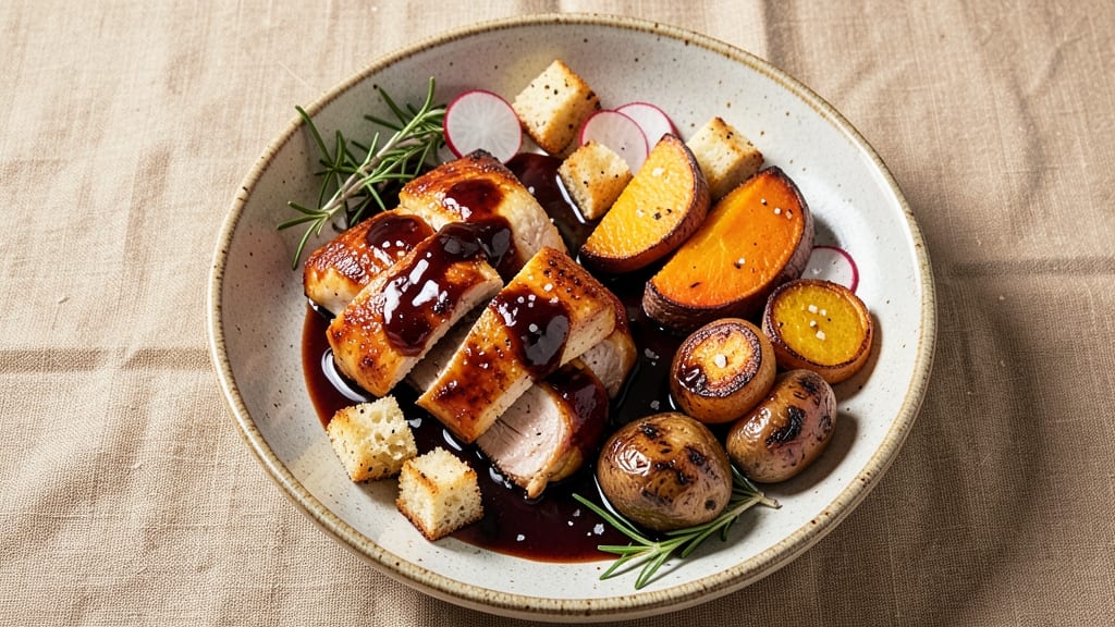 Balsamic Chicken and Sweet Potatoes Recipe: Caramelized Sweetness Meets Savory Balsamic Glaze