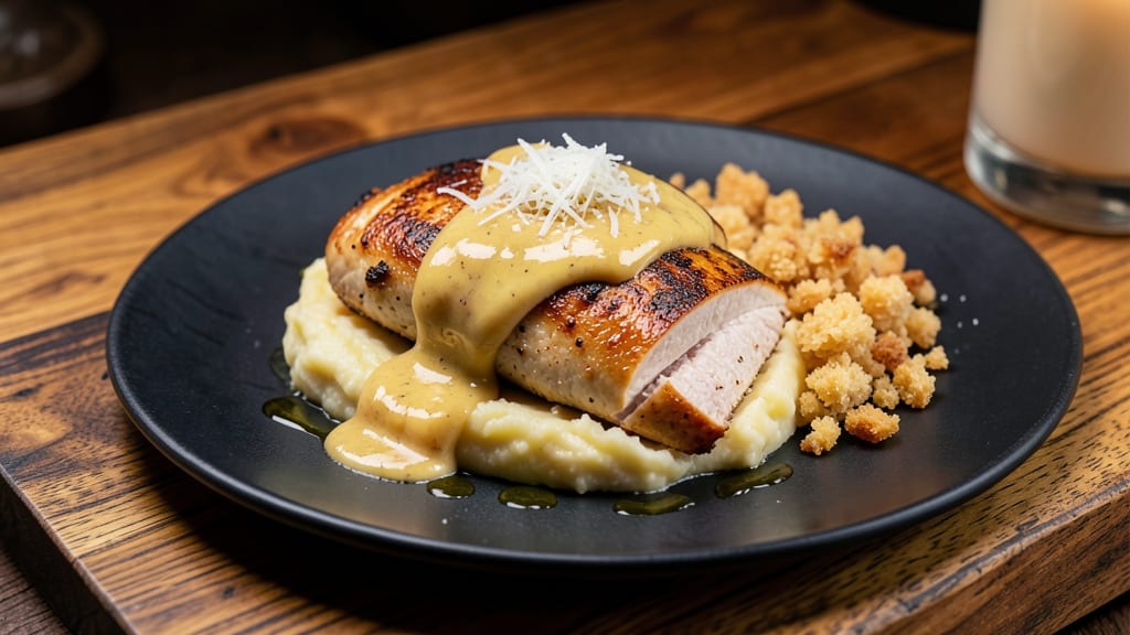 Baked Chicken Oscar Recipe: Crispy Parmesan Crust Meets Zesty Lemon-Herb Filling