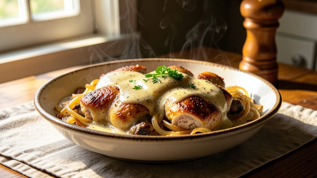 Amish Creamed Chicken Recipe: Homestyle Dumplings Thicken Rich Gravy