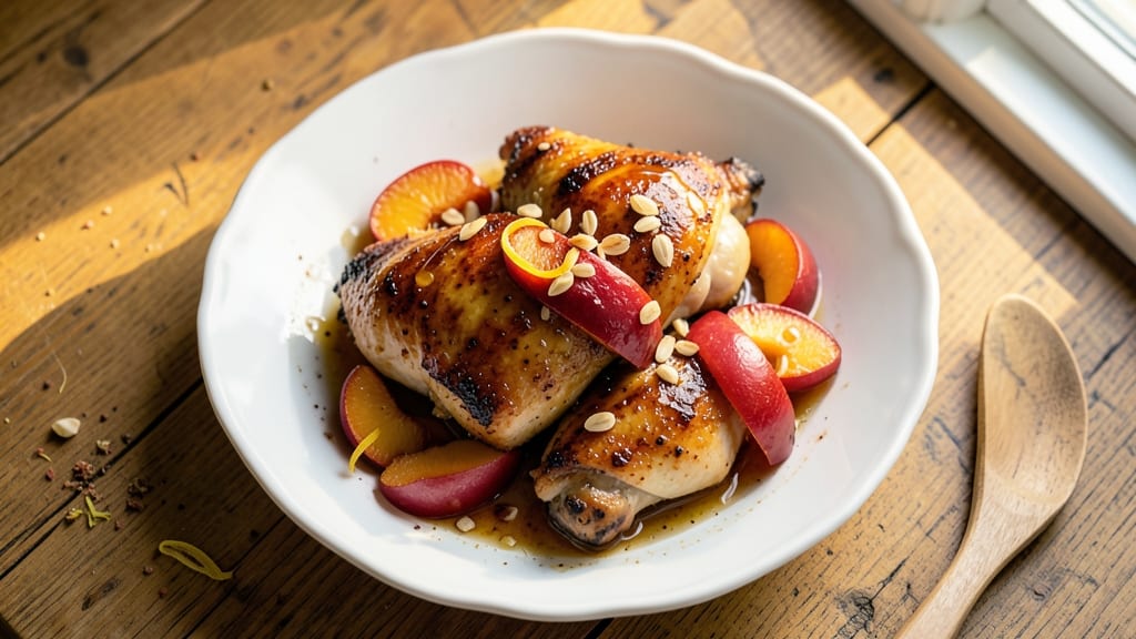 Baked Chicken With Canned Peaches Recipe: Sweet-Tart Balance in One Pan