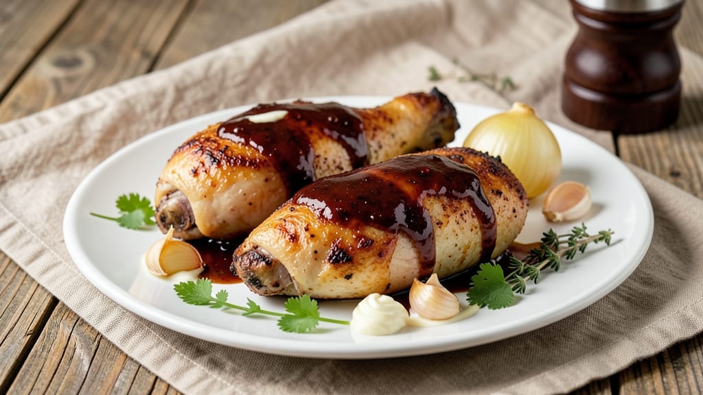 Baked Chicken Thighs With Barbecue Sauce Recipe: Foil-Sealed Juice Lock for Double-Crusted Crunch
