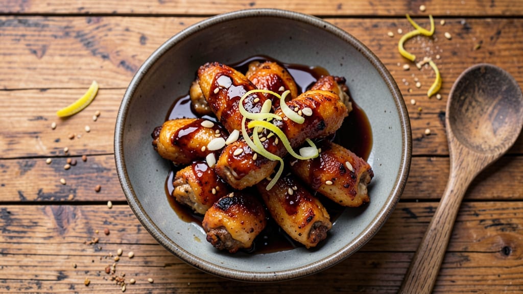 Baked Chicken Wings With Honey Soy and Ginger Marinade Recipe: Glossy Wings With A Sticky-Sweet Crisp