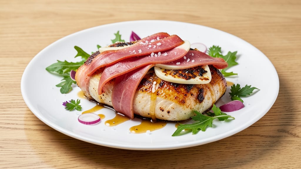 Baked Stuffed Chicken Cordon Bleu Recipe: Swiss and Ham Stuffed Luxe in 45 Minutes