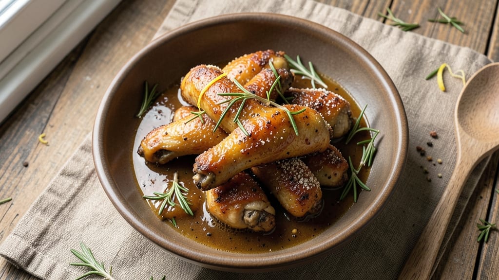 Baked Chicken Wings With Gravy Recipe: Rich Pan Sauce Crispy Wings in One Bake