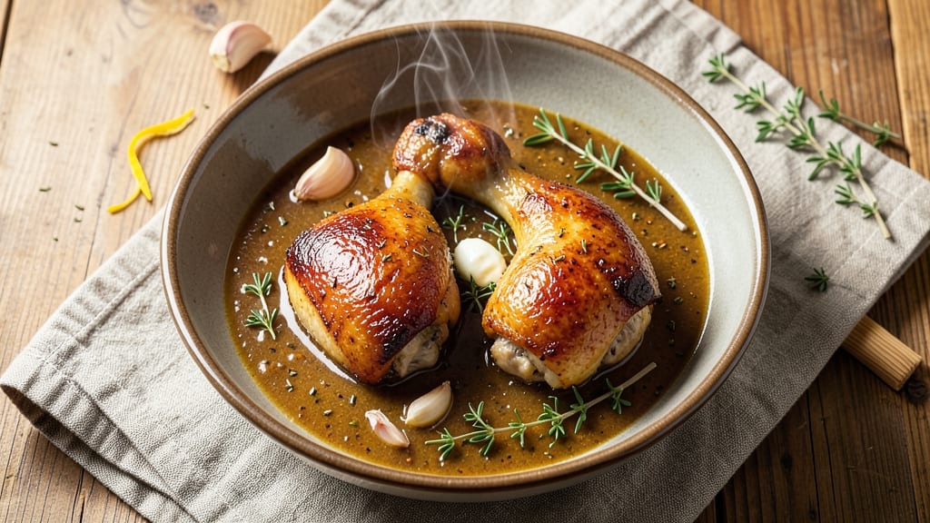 Baked Chicken Thighs With Gravy Recipe: Foil-Sealed Juice Lock and Herbed Dumplings