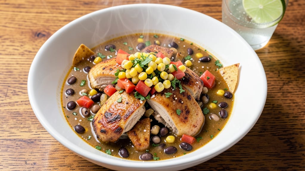 Basic Chicken Tortilla Soup Recipe: Crispy Tortilla Crunch With Foil-Sealed Juice Lock
