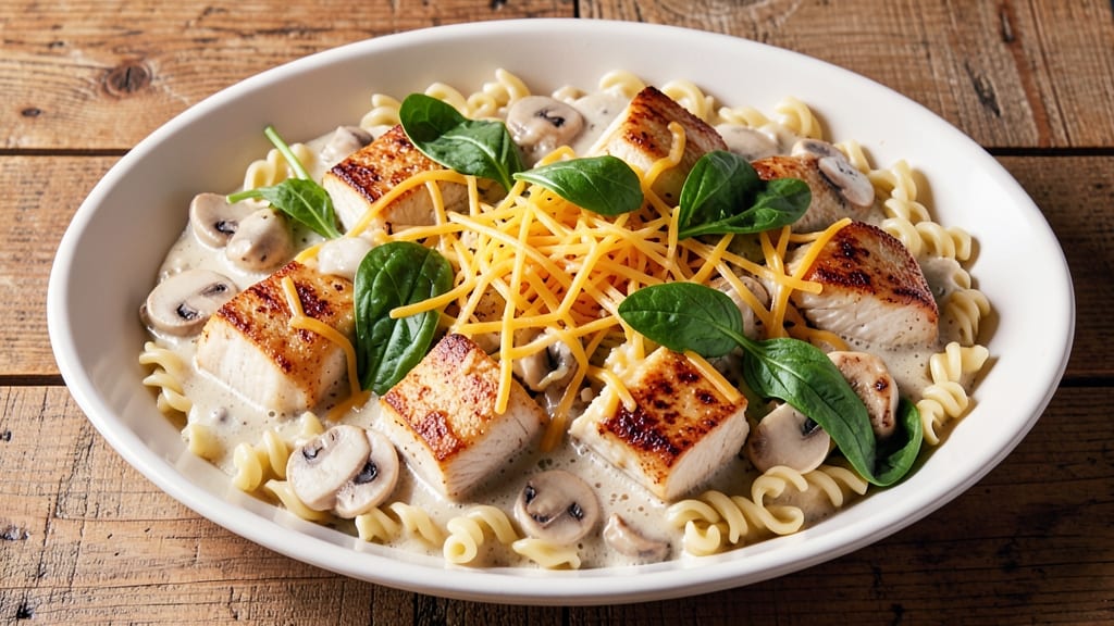Campbell's Cream of Mushroom Chicken Casserole Recipe: Cheesy Crisp Top, Comfort in One Dish