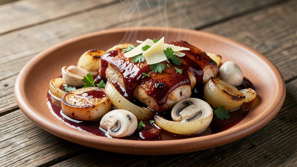 Carrabba's Copycat Chicken Marsala Recipe: Crispy Onions Over Rich Mushroom Wine Sauce