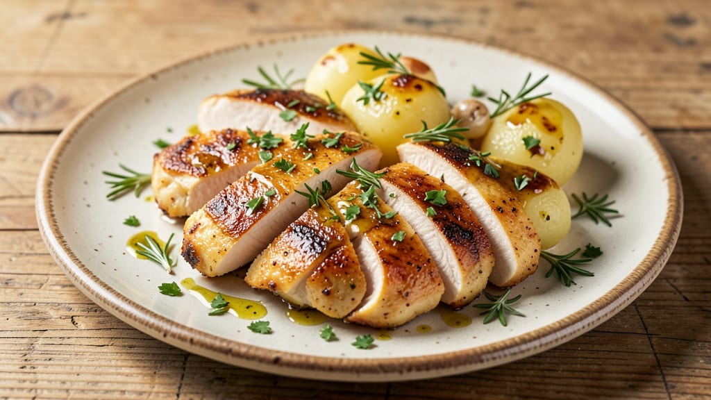 Chicken and Canned Potatoes Recipe: One-Pot Creamy Garlic Herb Dream