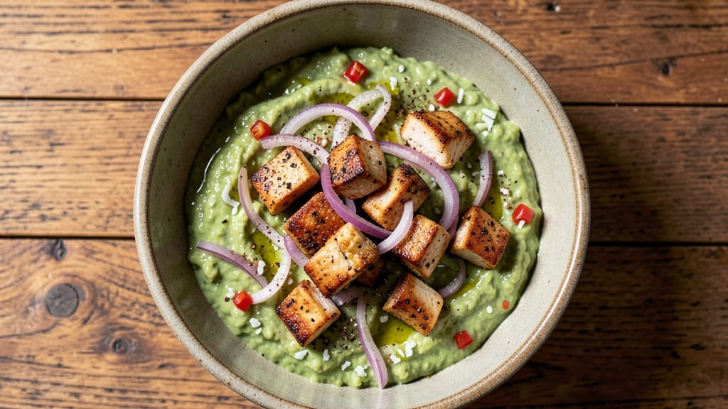 Chicken Guacamole Recipe: Crunchy Tortilla-Topped Protein Bowl