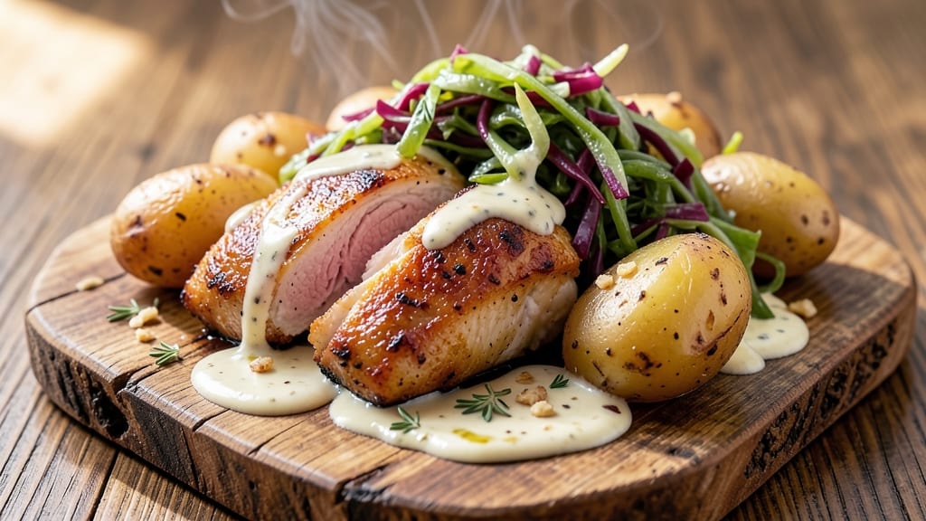 Chicken Sauerkraut Potato Recipe: Sour-Tangy Crispy Pan with Caramelized Edges