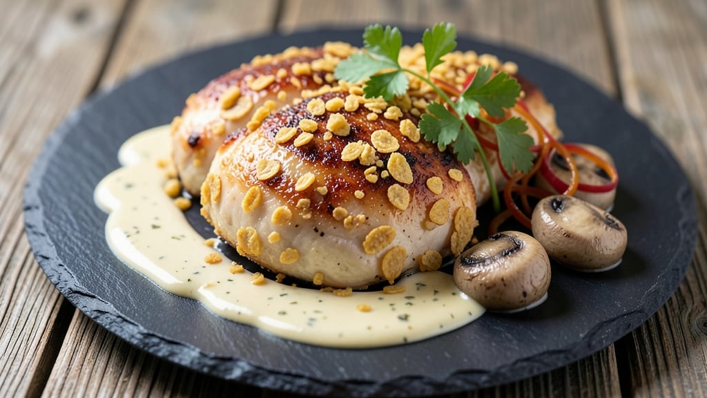 Chicken With Kellogg's Corn Flakes Recipe: Crunchy Top, Creamy Mushroom Magic