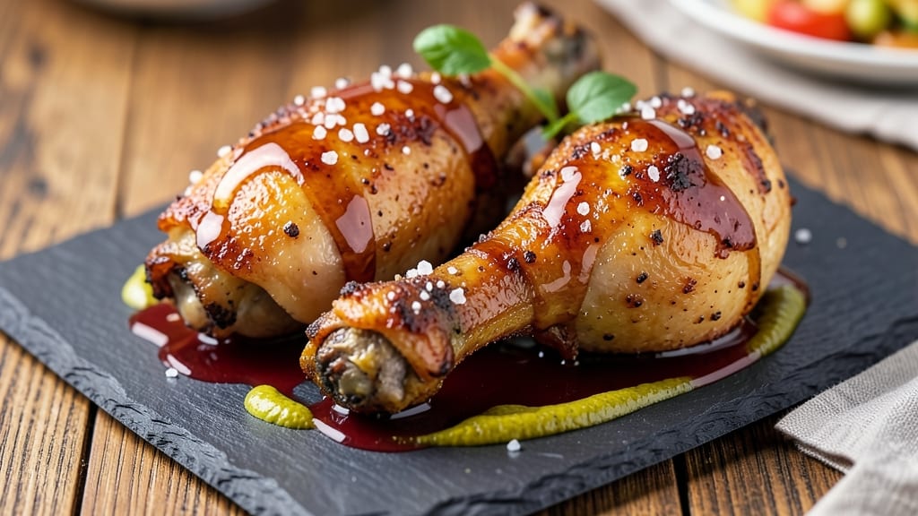 Baked Whole Chicken Legs Recipe: Honey-Mustard Glaze Locks In Moisture