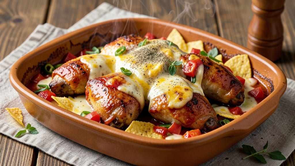 Baked Chicken Rotel Recipe: Spicy Tomato-Cheese Crunch in One Pan