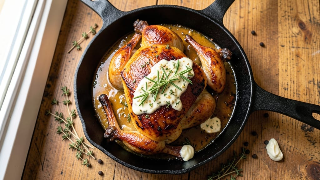 Barbeque Roast Chicken Recipe: Smoky Crisp Skin and Juicy Centers
