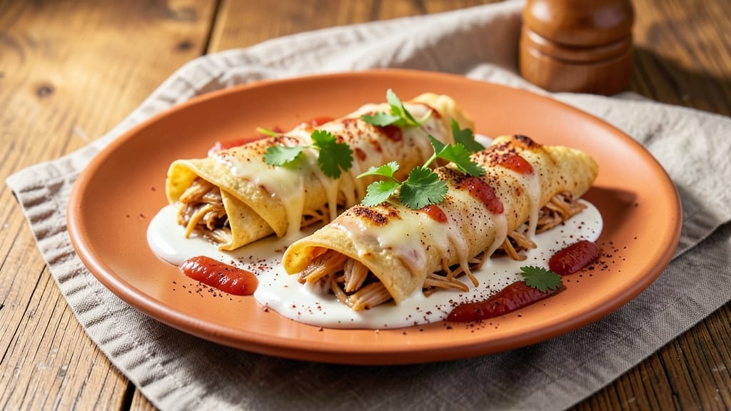 Authentic Sour Cream Chicken Enchiladas Recipe: Crispy Tortilla Crusts With Creamy Cheese Hugs
