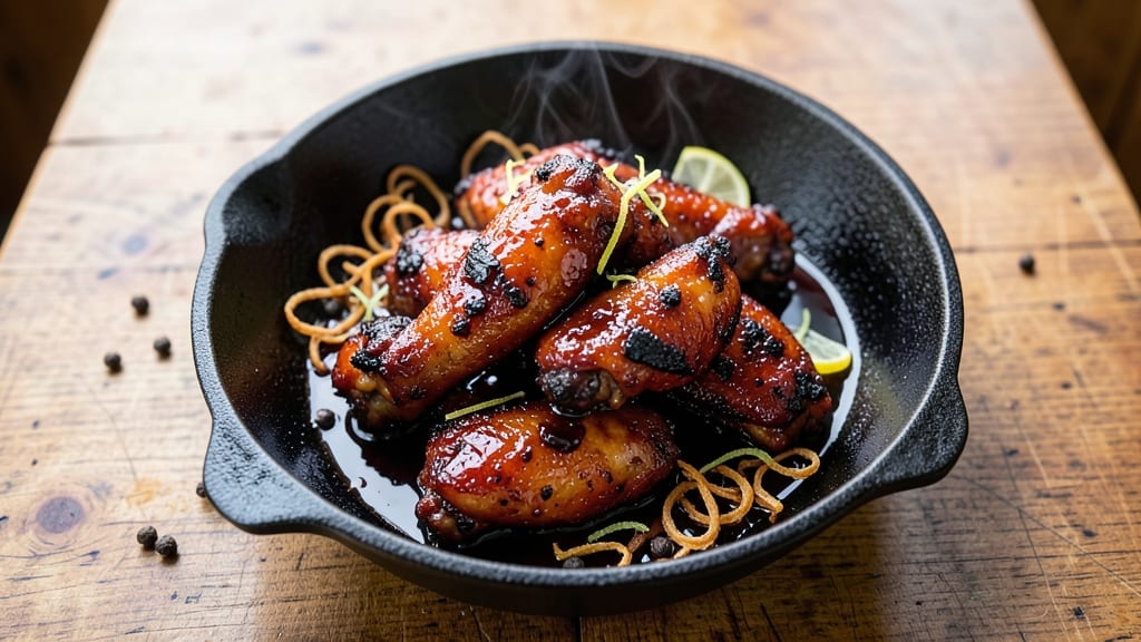 Baked Chicken Wings Black Recipe: Smoky Spice Crust With Foil-Sealed Tenderness