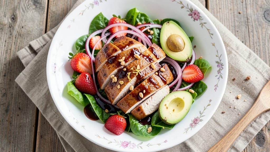 Applebee's Strawberry Balsamic Chicken Salad Recipe: Sweet-Tart Dressing That Sticks to Every Bite