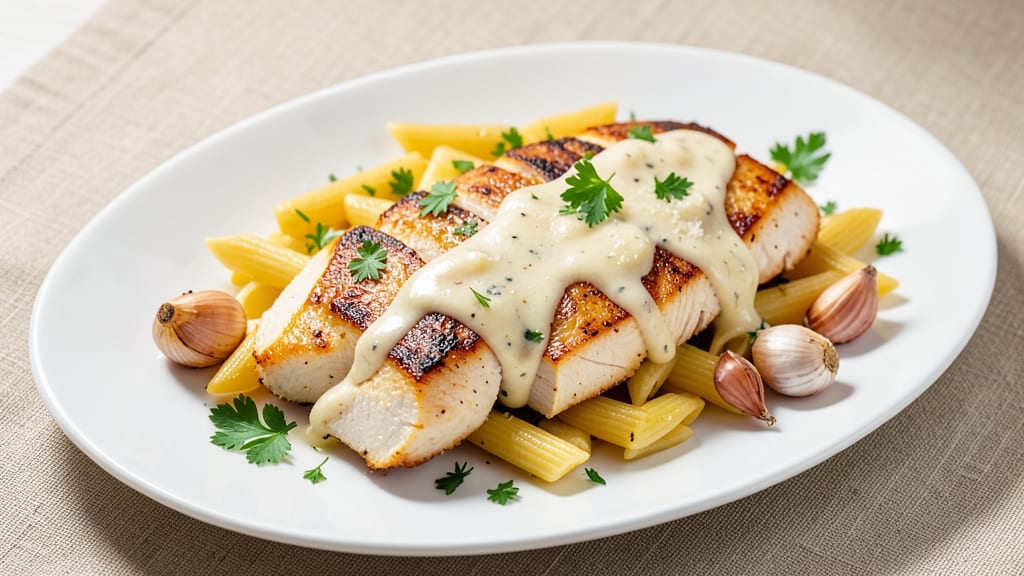 Baked Chicken Alfredo Penne Recipe: One-Pan Creamy Pasta With Golden Parmesan Crust