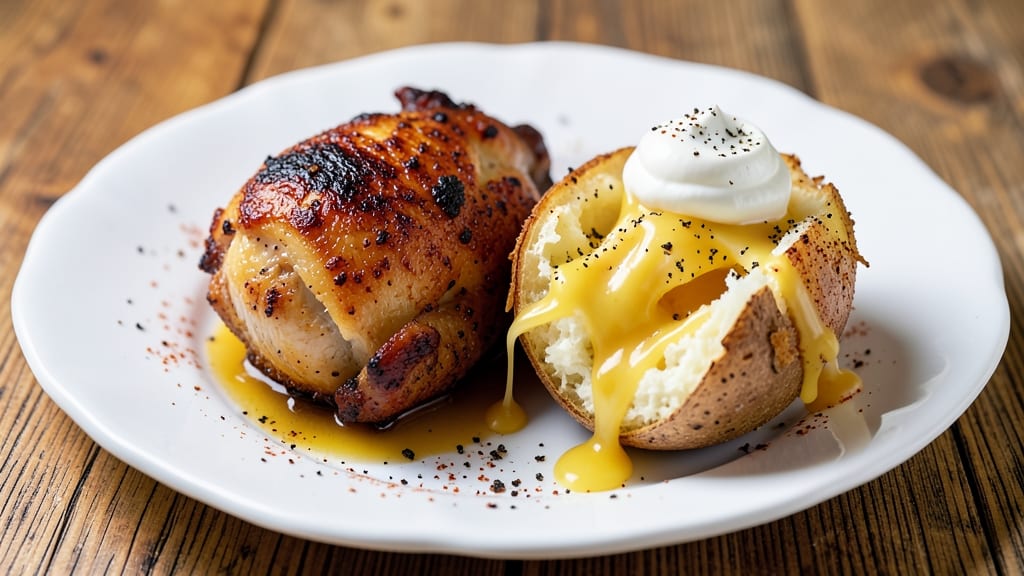 Baked Potato Chicken Cheese Recipe: Crispy Top, Creamy Layers in One Dish
