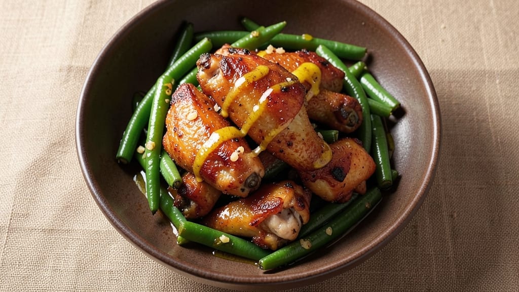 Gordon Ramsay Chicken Wings and Green Beans Recipe: Crispy Wings With Charred Green Bean Crunch